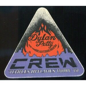 Vintage 1987 Bob Dylan Tom Petty Europe Backstage Pass Crew